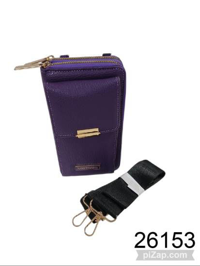 Imagen de BILLETERA C/PORTACELULAR CIERRE Y ACC.DORADO AGARRAT CATALINA 3.26